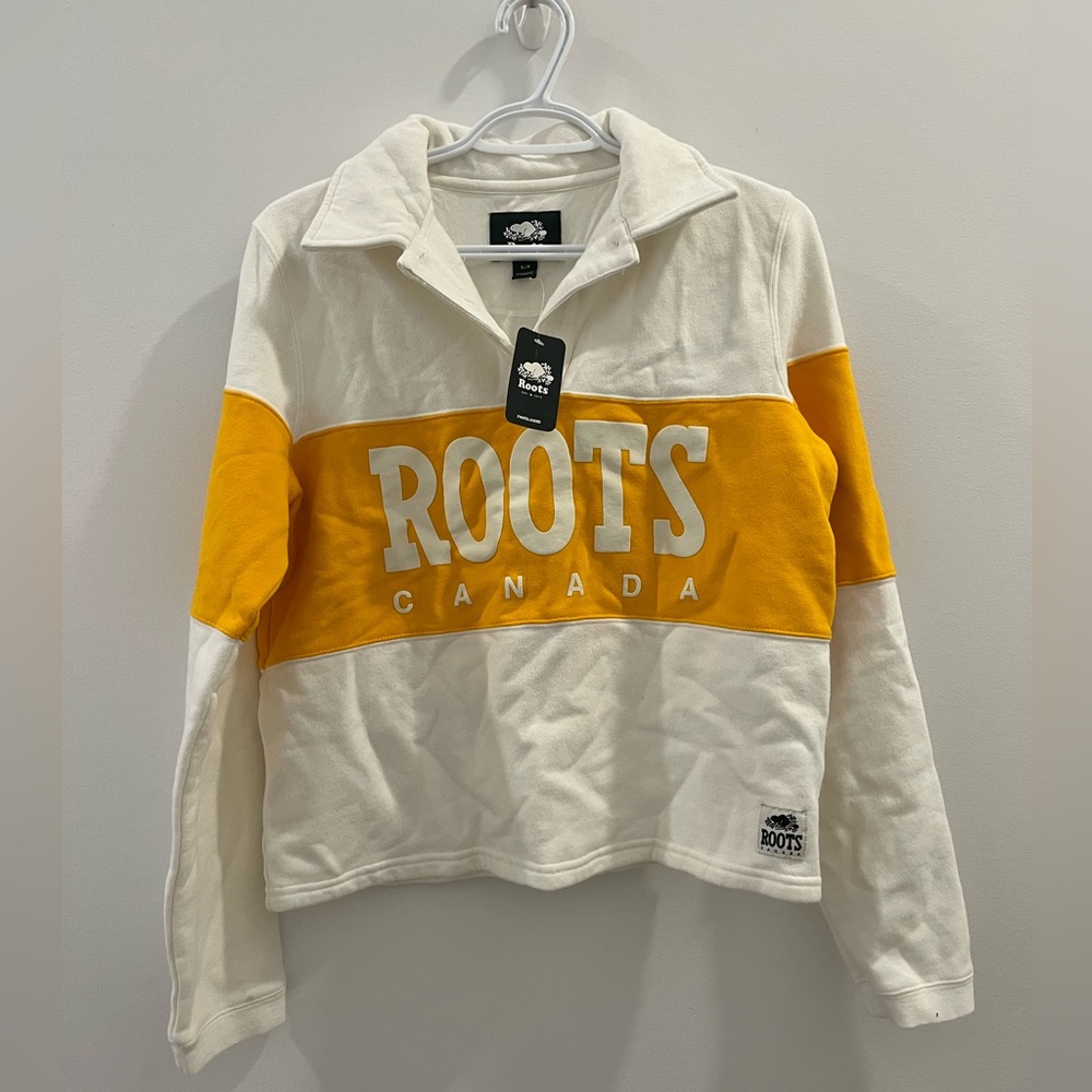 Roots Retro Cropped Field Rugby Pullover